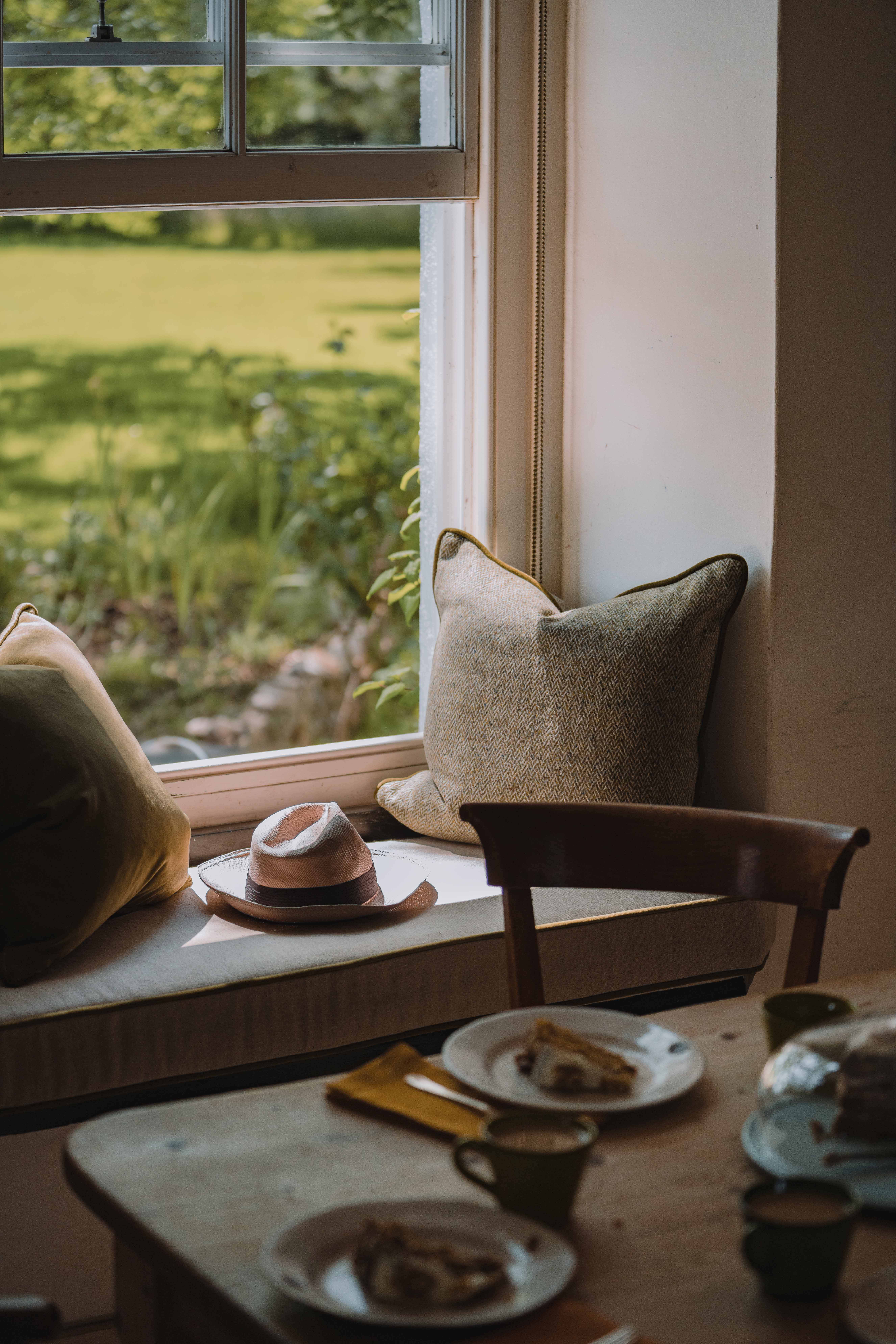 Luxury cushions to match bespoke roman blind fittings