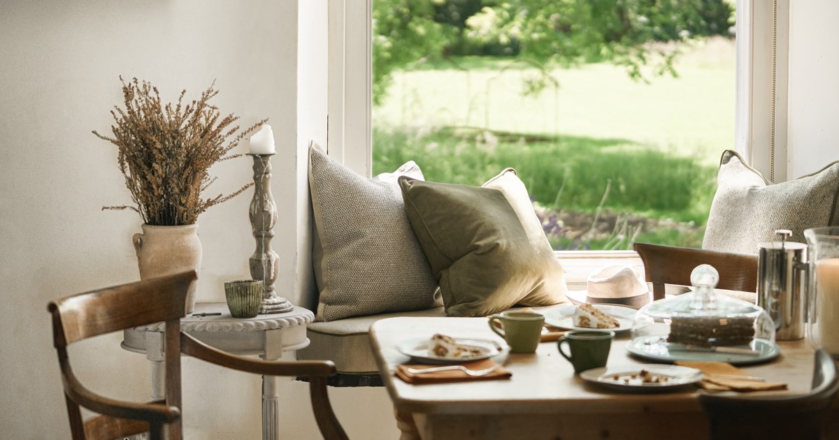 Find matching luxury soft furnishings from cushions to roman blinds
