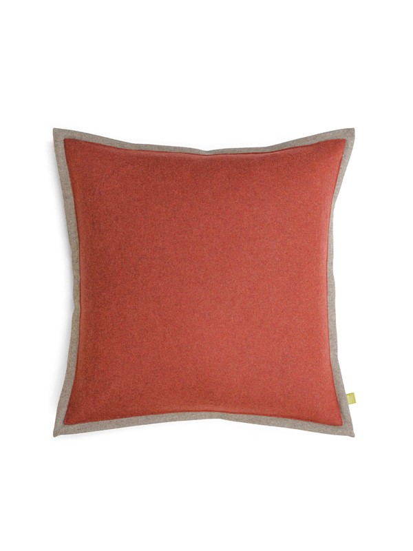 Wool Rust Oxford Cushion 