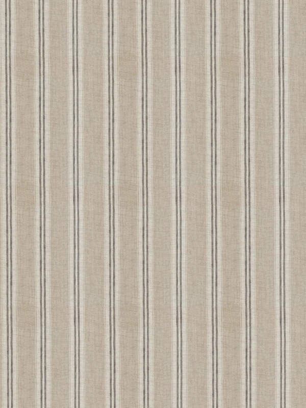 Linen Grey Stripe Fabric Sample 