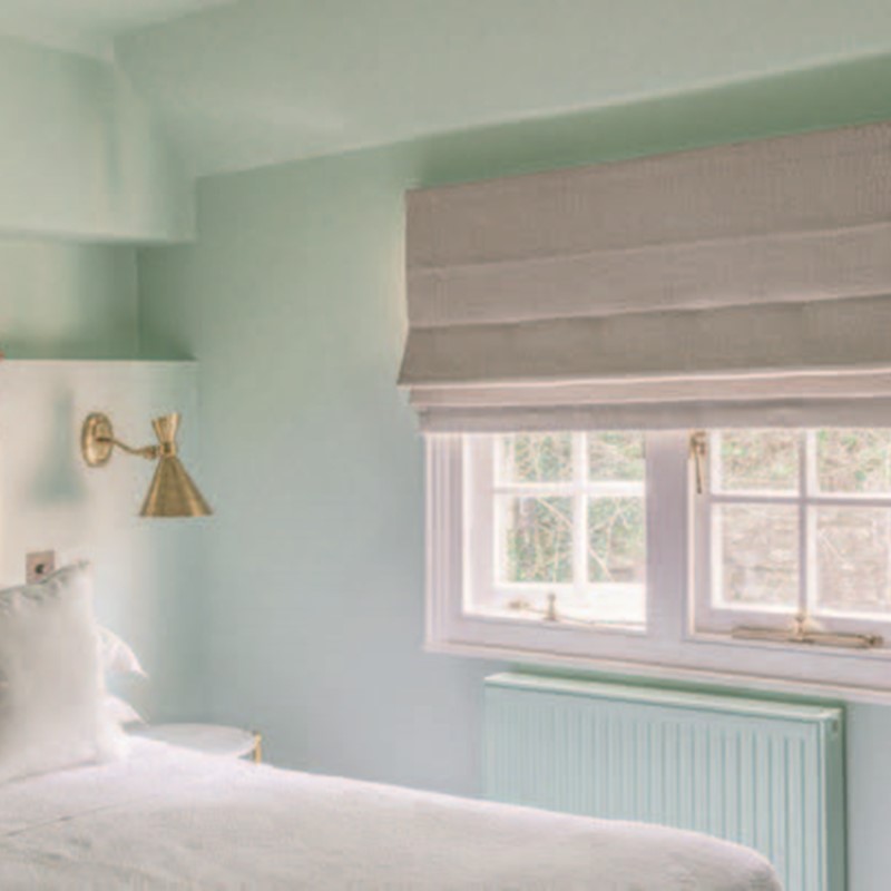 Bespoke Roman blinds to inside or outside recess