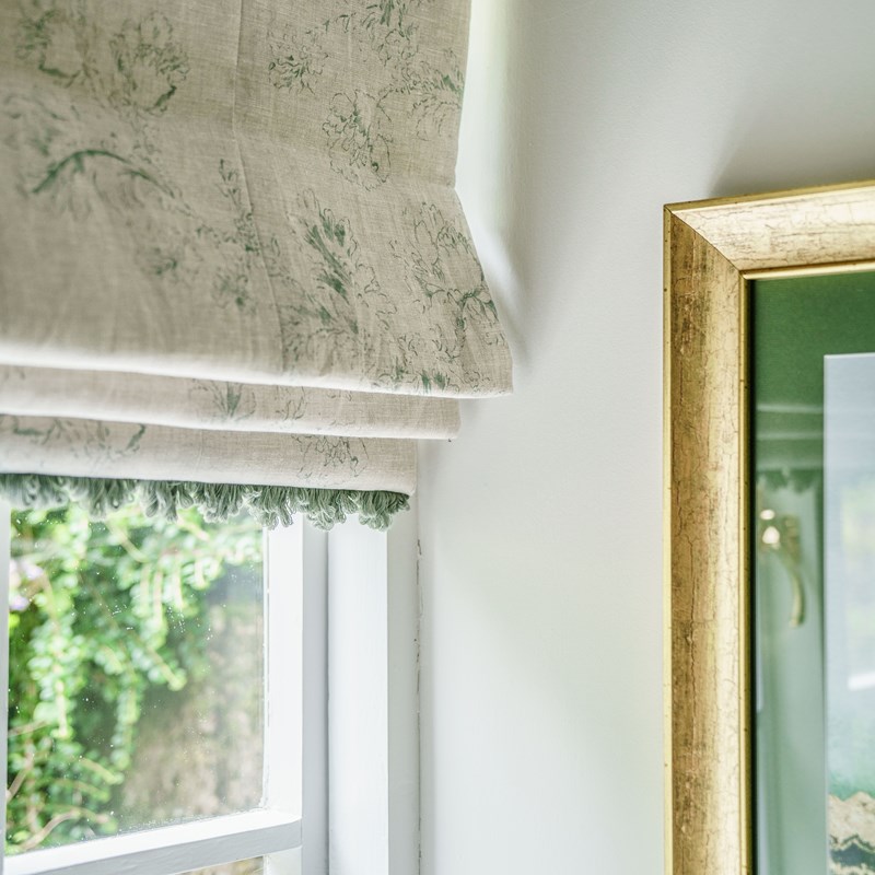 Banded blinds by Boeboes, styled in an interior space.