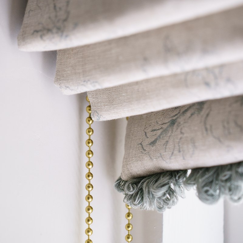 Styled made to measure roman blinds at home.