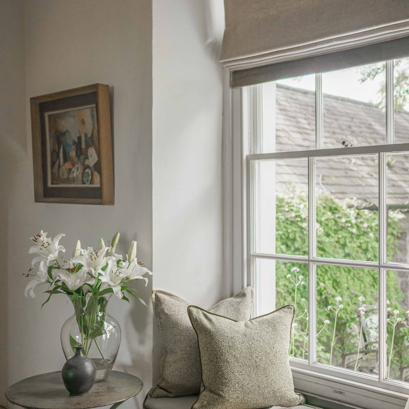 Luxury cushions and bespoke roman blinds handcrafted by Boeboes.